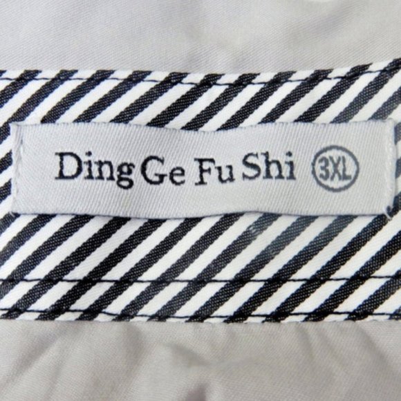 Ding Ge Fu Shi Long Sleeve Button Front Shirt NWOT - Picture 3 of 8